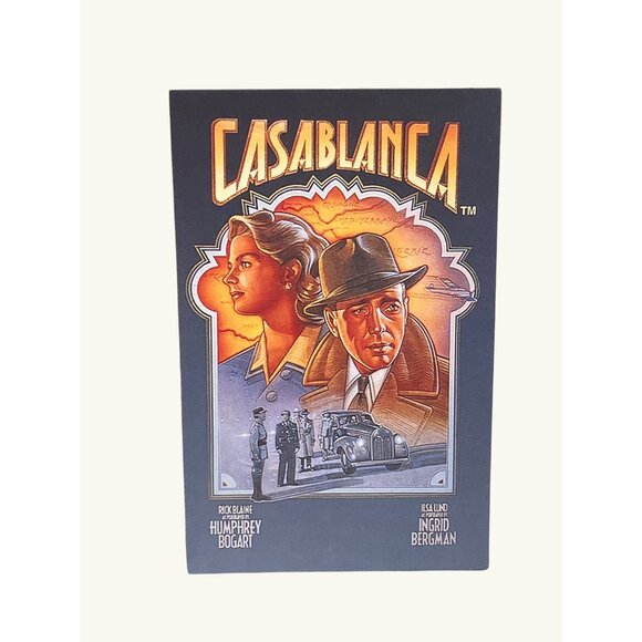 Hallmark Casablanca Ornament Set Of 3 Humphrey Bogart Ingrid Bergman Characters - Picture 8 of 11